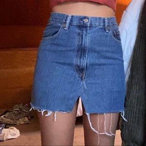 Urban renewal denim levis skirt